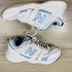 New Balance Women's 409 White/Blue Cross Training